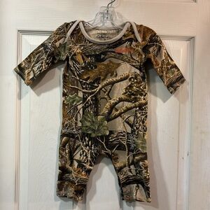 Cabela’s Camouflage Seclusion 3D Baby One Piece Cotton Romper 12 month